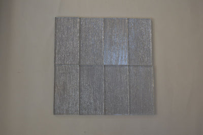 Silver Metro Glass Mosaic Tiles-75*150*8mm-90tiles-1m2-JH15-B(Silver)