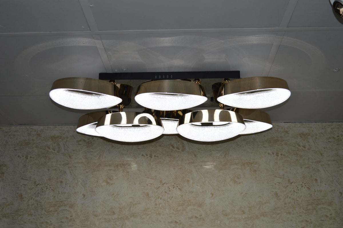 Squares & Rings Acrylic Panel LED Flush Mount Ceiling Lights -Colour Changing Feature -6221