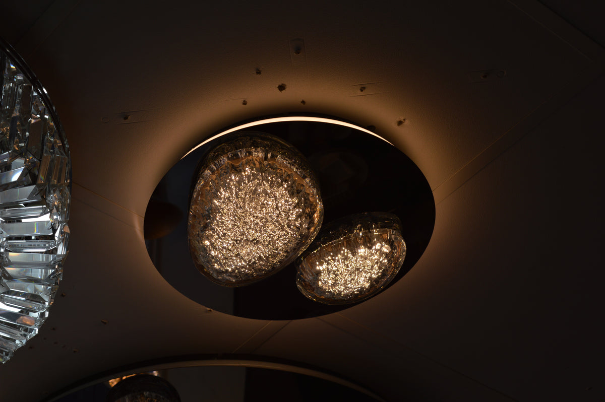 Almond Shape diffusers with an ice effect  Modern Wall mount LED Lights  -2310-1DW