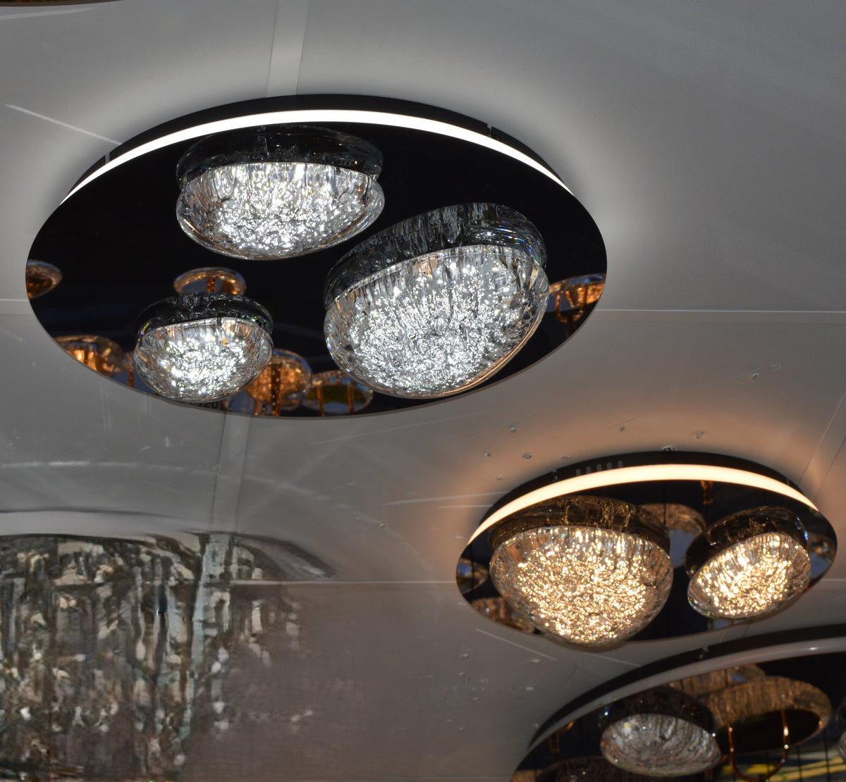 Almond Shape diffusers with an ice effect  Modern Wall mount LED Lights  -2310-1DW