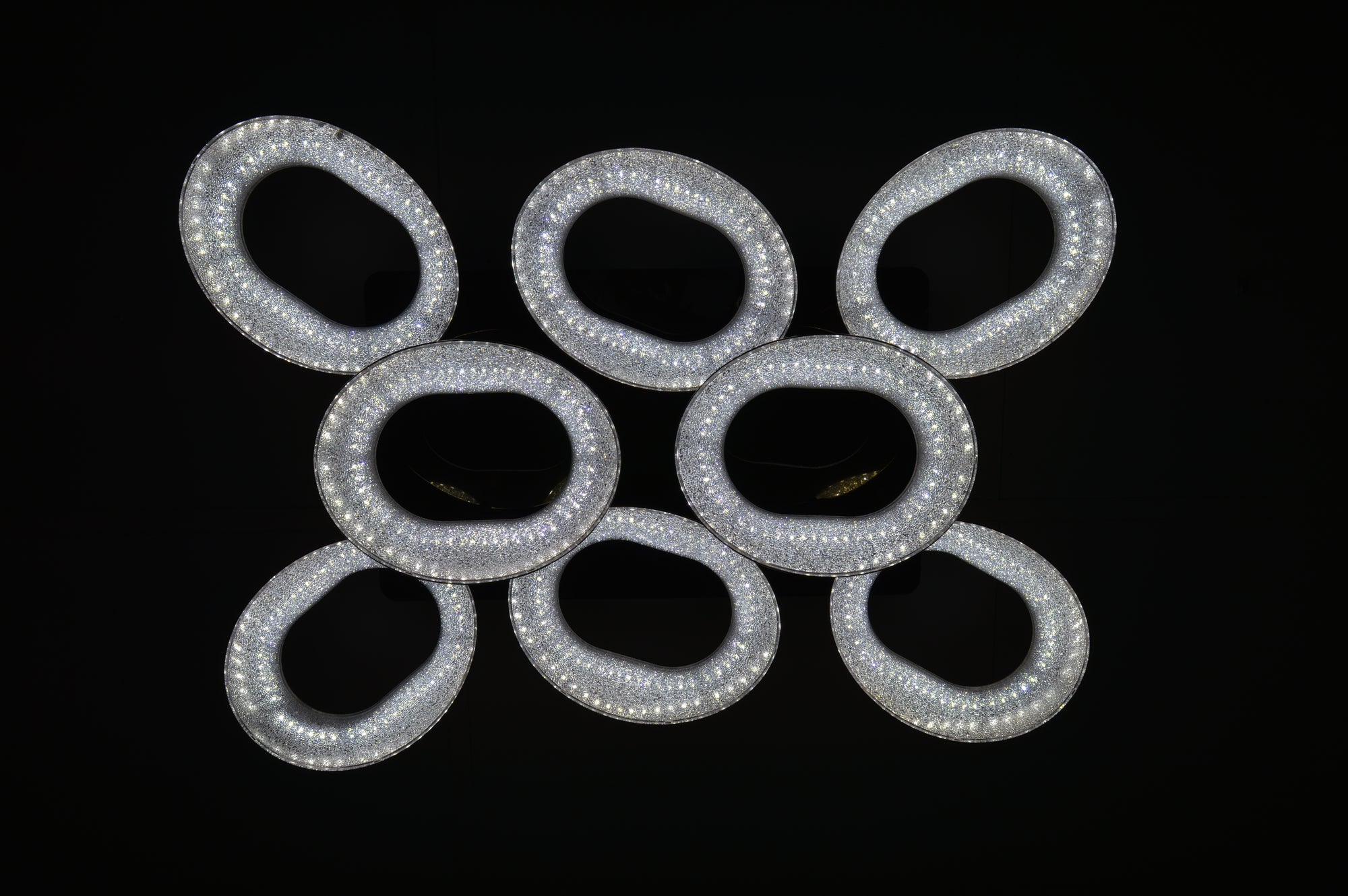Squares & Rings Acrylic Panel LED Flush Mount Ceiling Lights -Colour Changing Feature -4032 & 6221