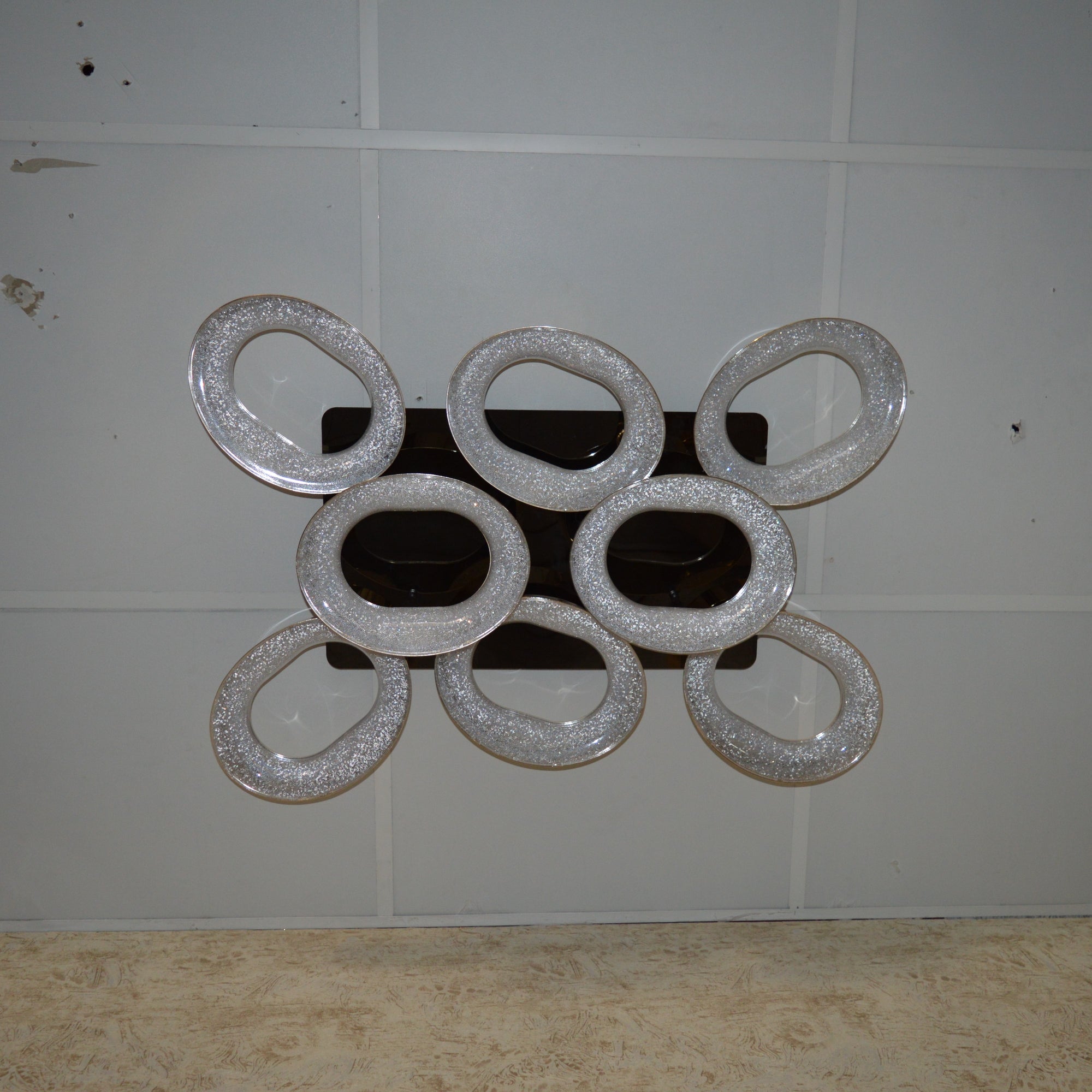 Squares & Rings Acrylic Panel LED Flush Mount Ceiling Lights -Colour Changing Feature -4032 & 6221