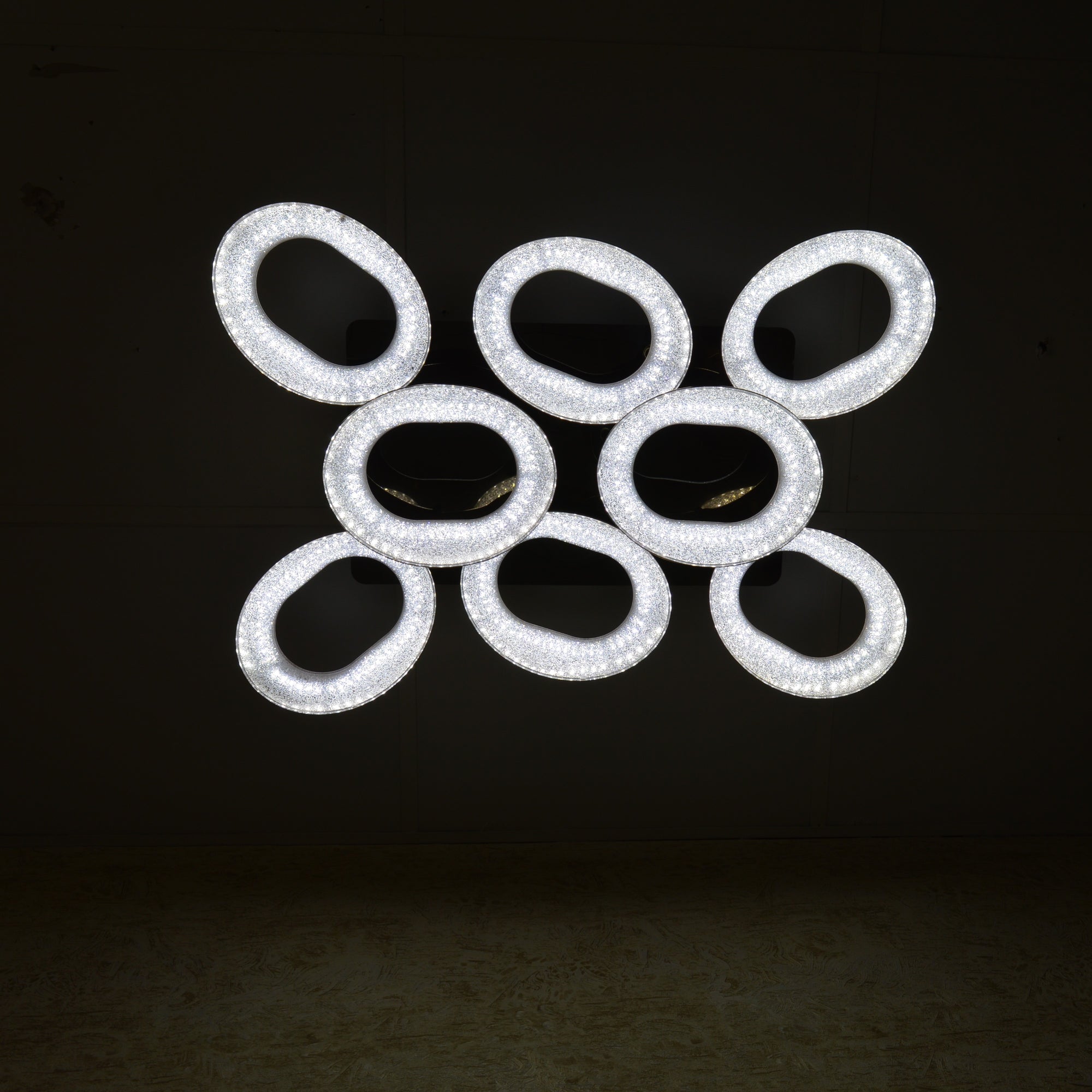 Squares & Rings Acrylic Panel LED Flush Mount Ceiling Lights -Colour Changing Feature -4032 & 6221