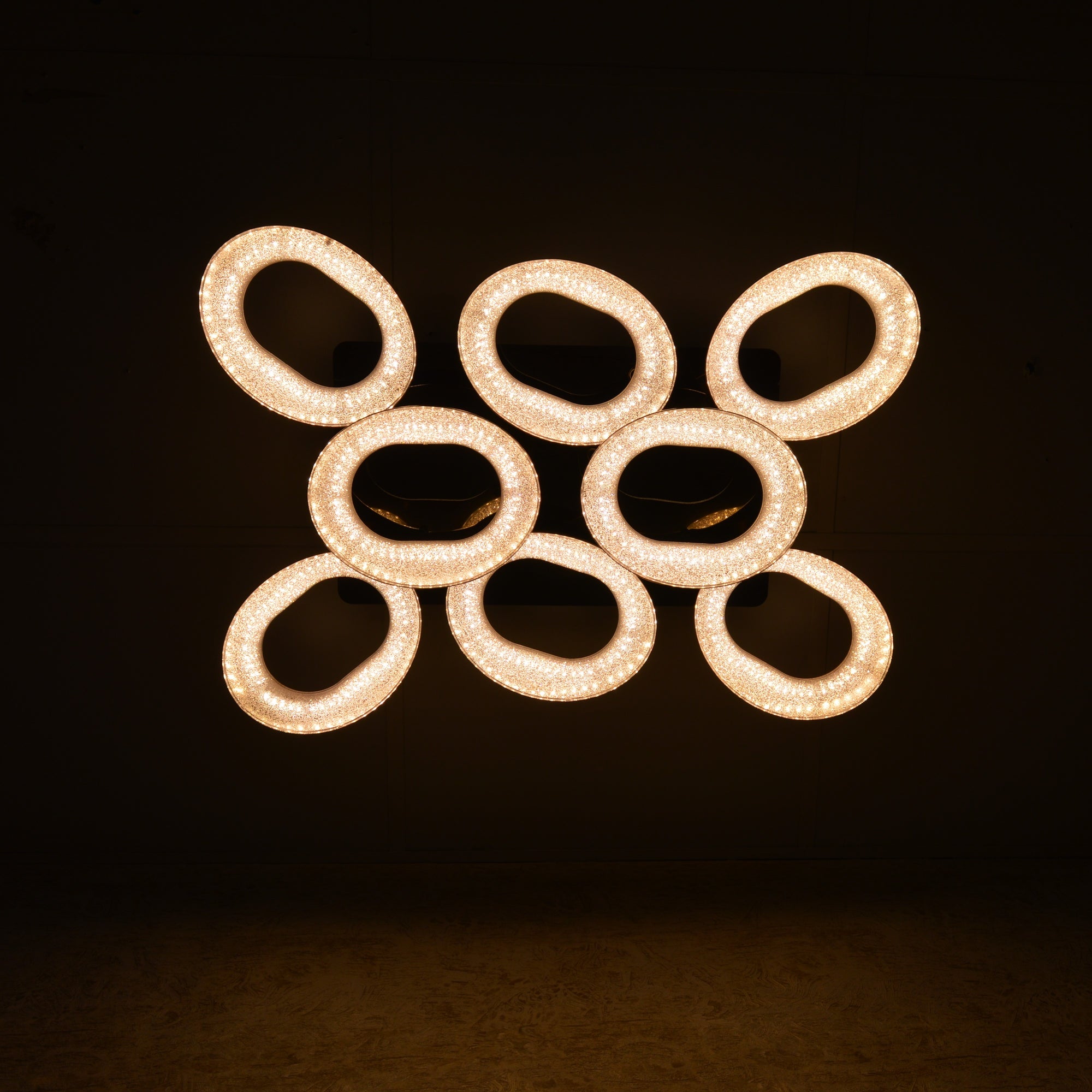 Squares & Rings Acrylic Panel LED Flush Mount Ceiling Lights -Colour Changing Feature -4032 & 6221