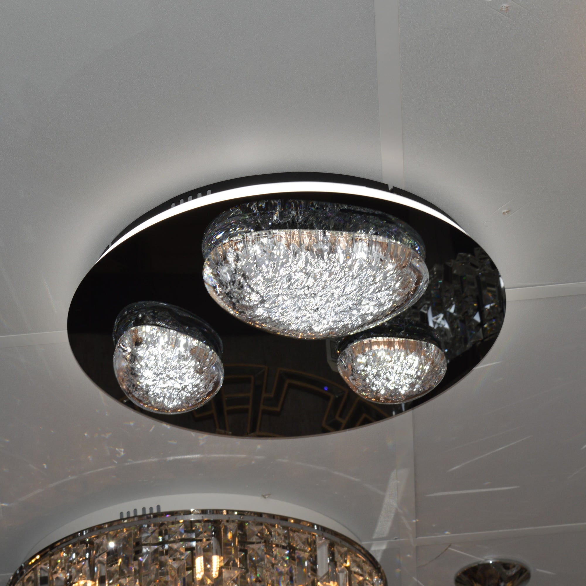 Almond Shape diffusers with an ice effect  Modern Flush mount LED Ceiling Lights  -2310-800, 500 & 400