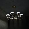Crystallic Glitter Chandelier with colour changing feature in Gold / Silver-2126