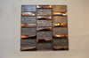 Rosegold Shimmering Glass & Aluminium Mosaic Tiles-300*300*8mm-11sheets-1m2-JH14-B