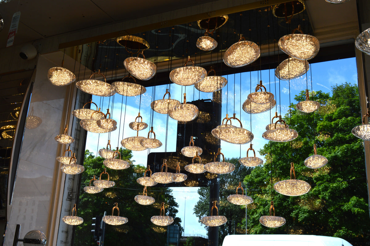 Almond Drop Pendants LED Ceiling Light/Modern Chandelier-2326-48pendants