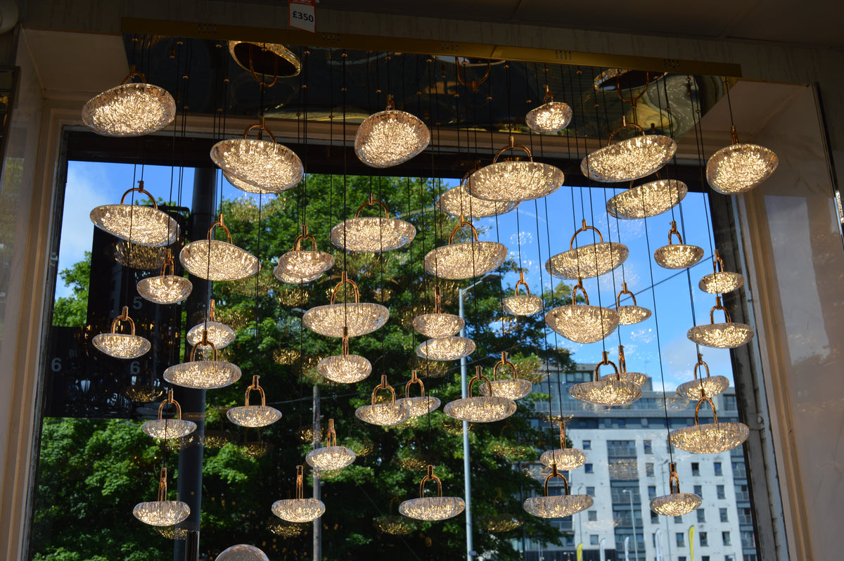 Almond Drop Pendants LED Ceiling Light/Modern Chandelier-2326-48pendants