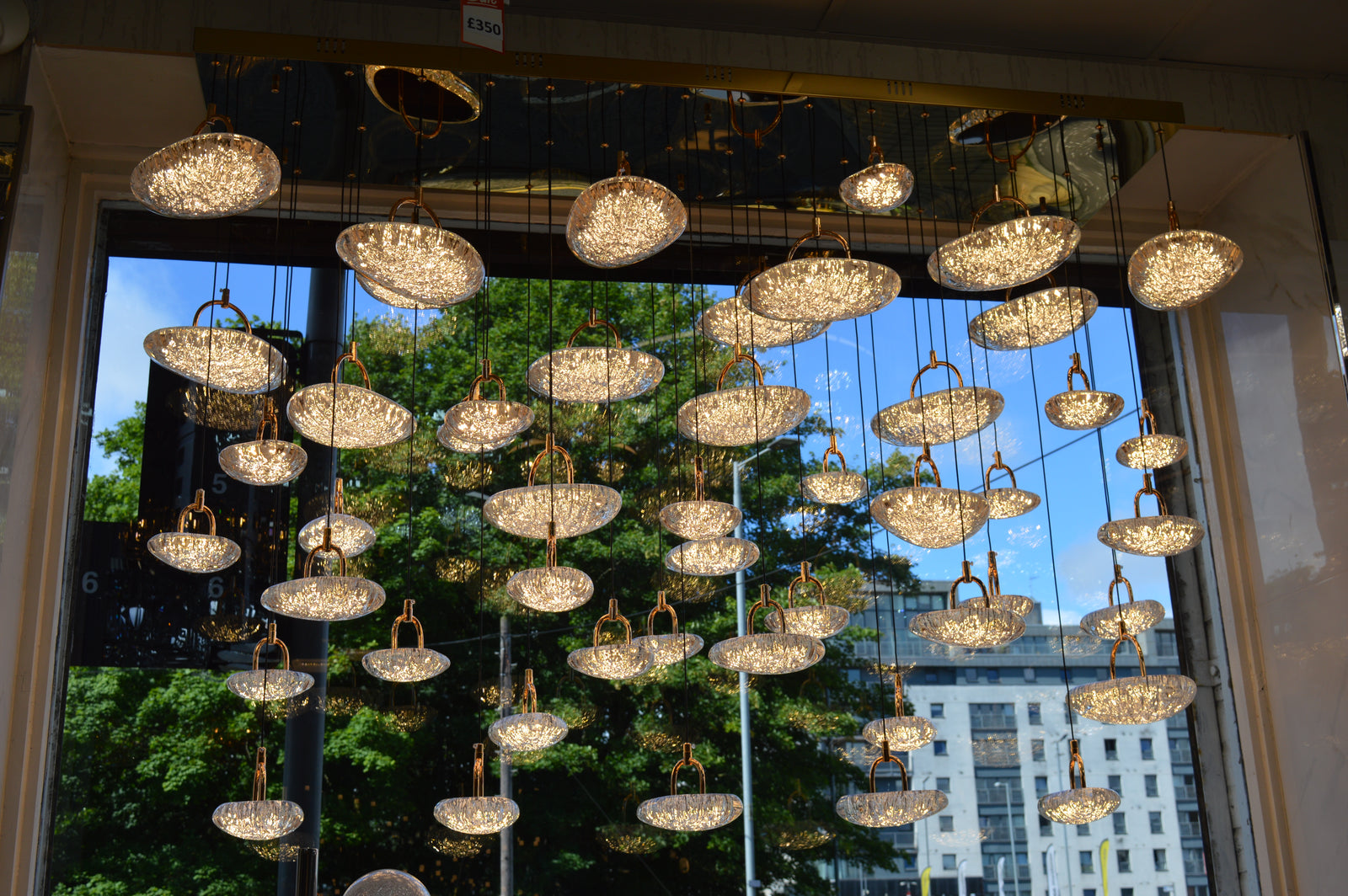 Almond Drop Pendants LED Ceiling Light/Modern Chandelier-2326-48pendants