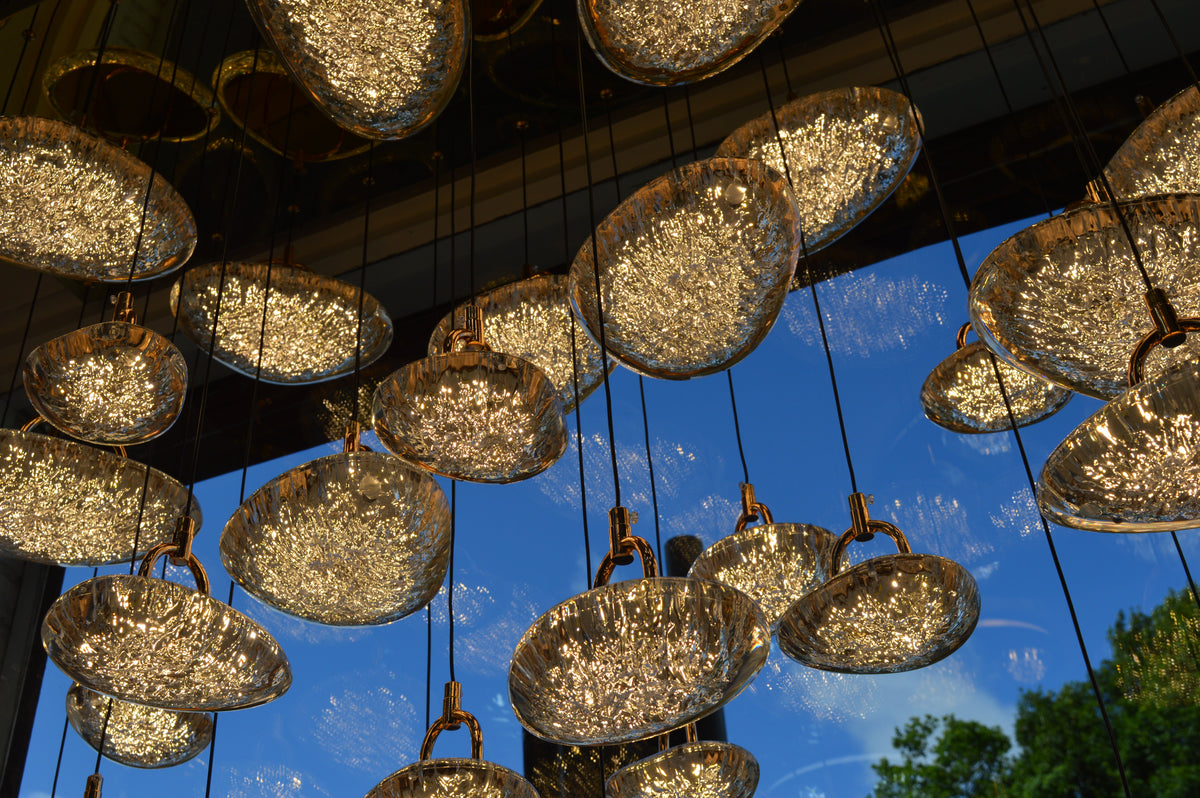 Almond Drop Pendants LED Ceiling Light/Modern Chandelier-2326-48pendants