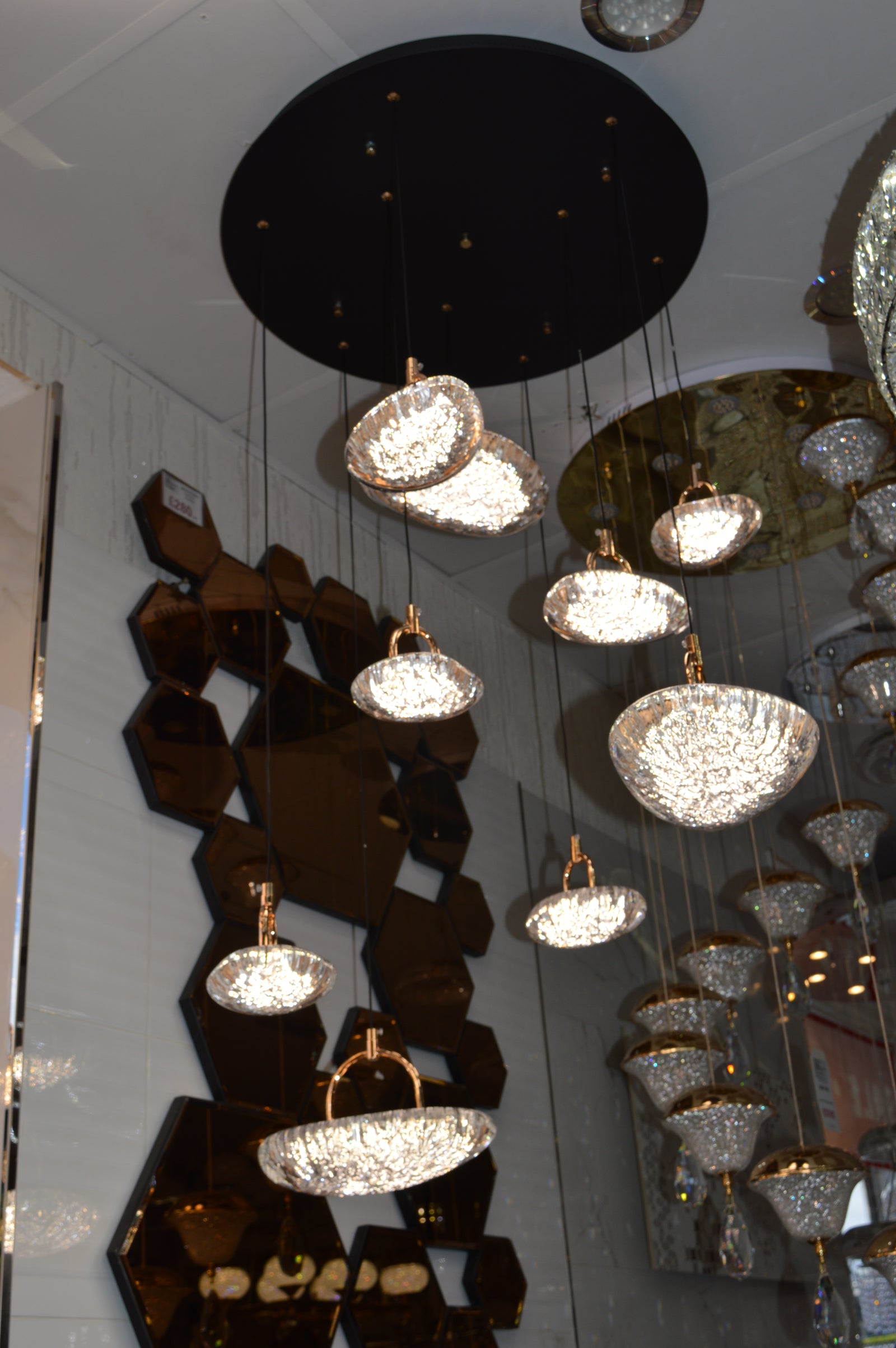 Almond Drop Pendants LED Ceiling Light/Modern Chandelier-2326-48pendants