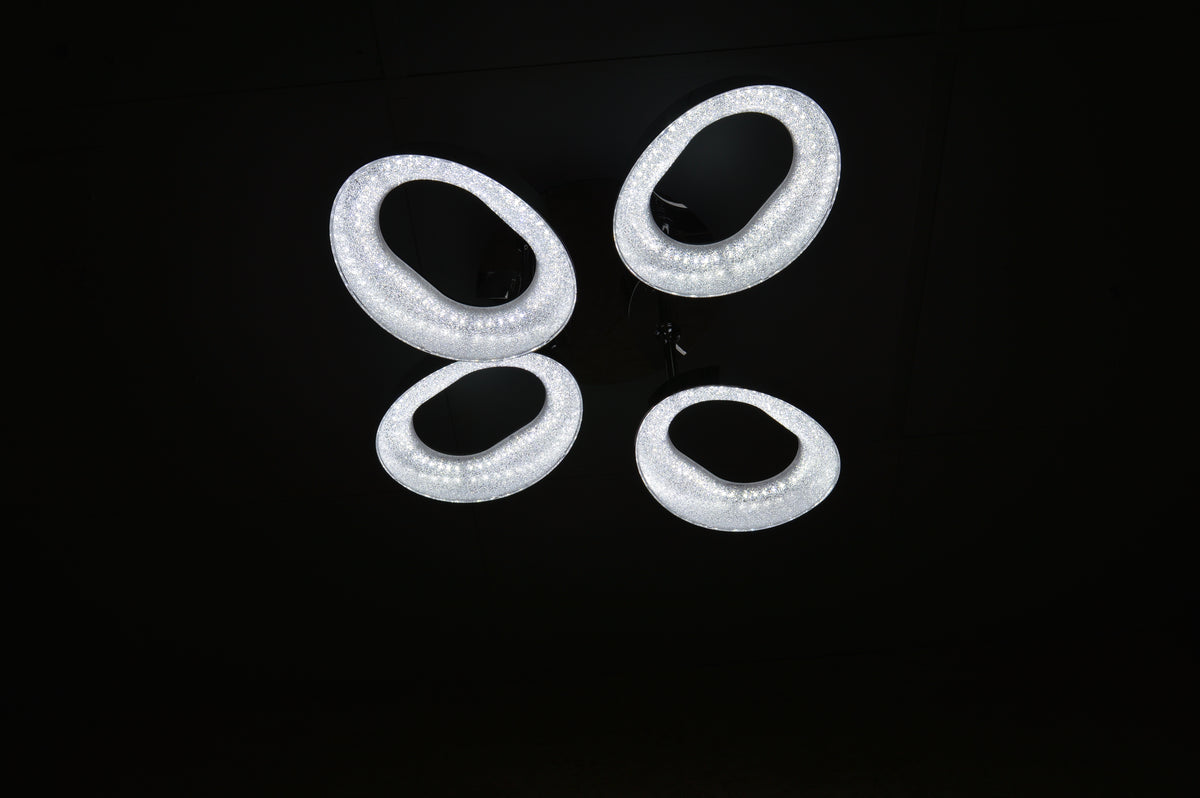 Squares & Rings Acrylic Panel LED Flush Mount Ceiling Lights -Colour Changing Feature -6221