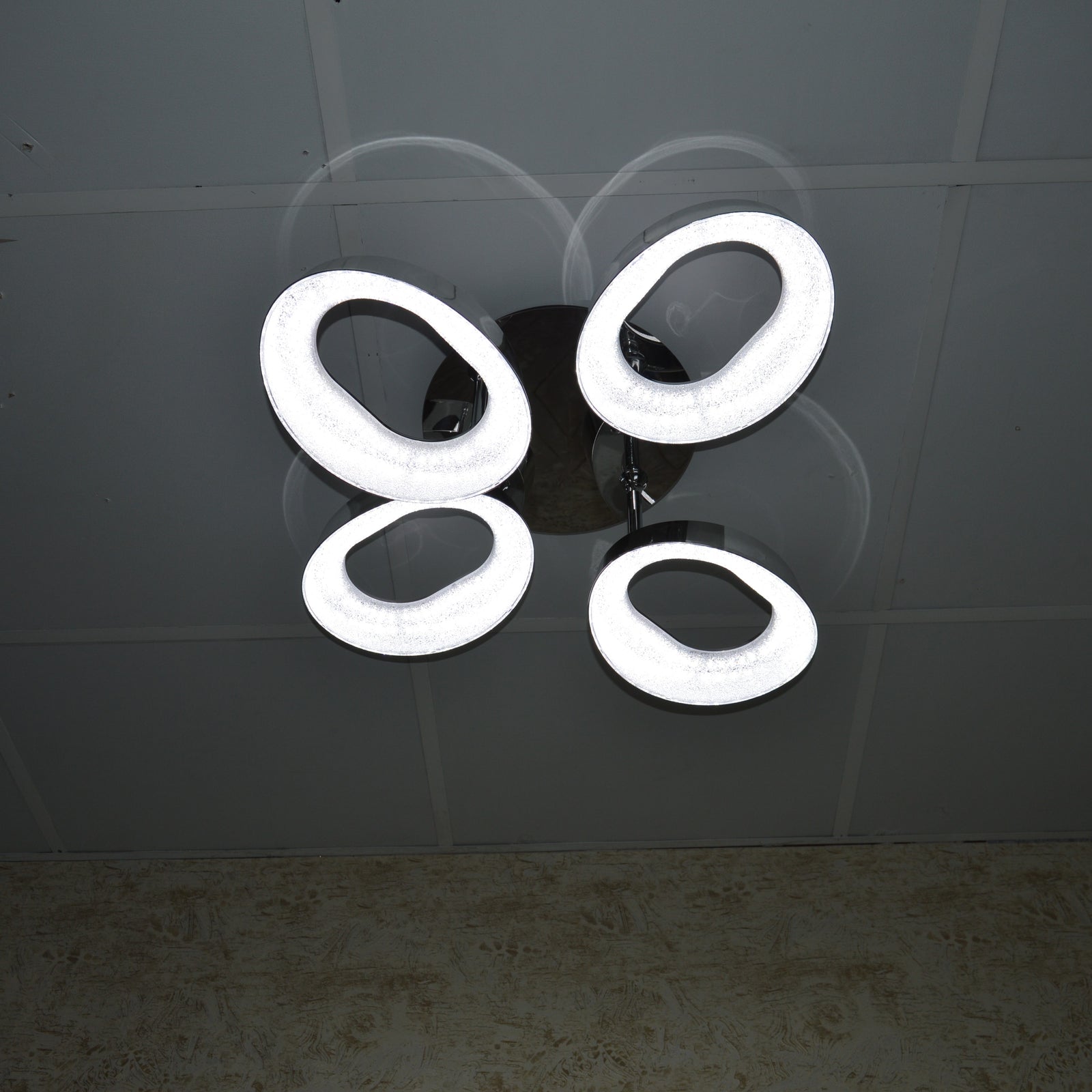 Squares & Rings Acrylic Panel LED Flush Mount Ceiling Lights -Colour Changing Feature -6221