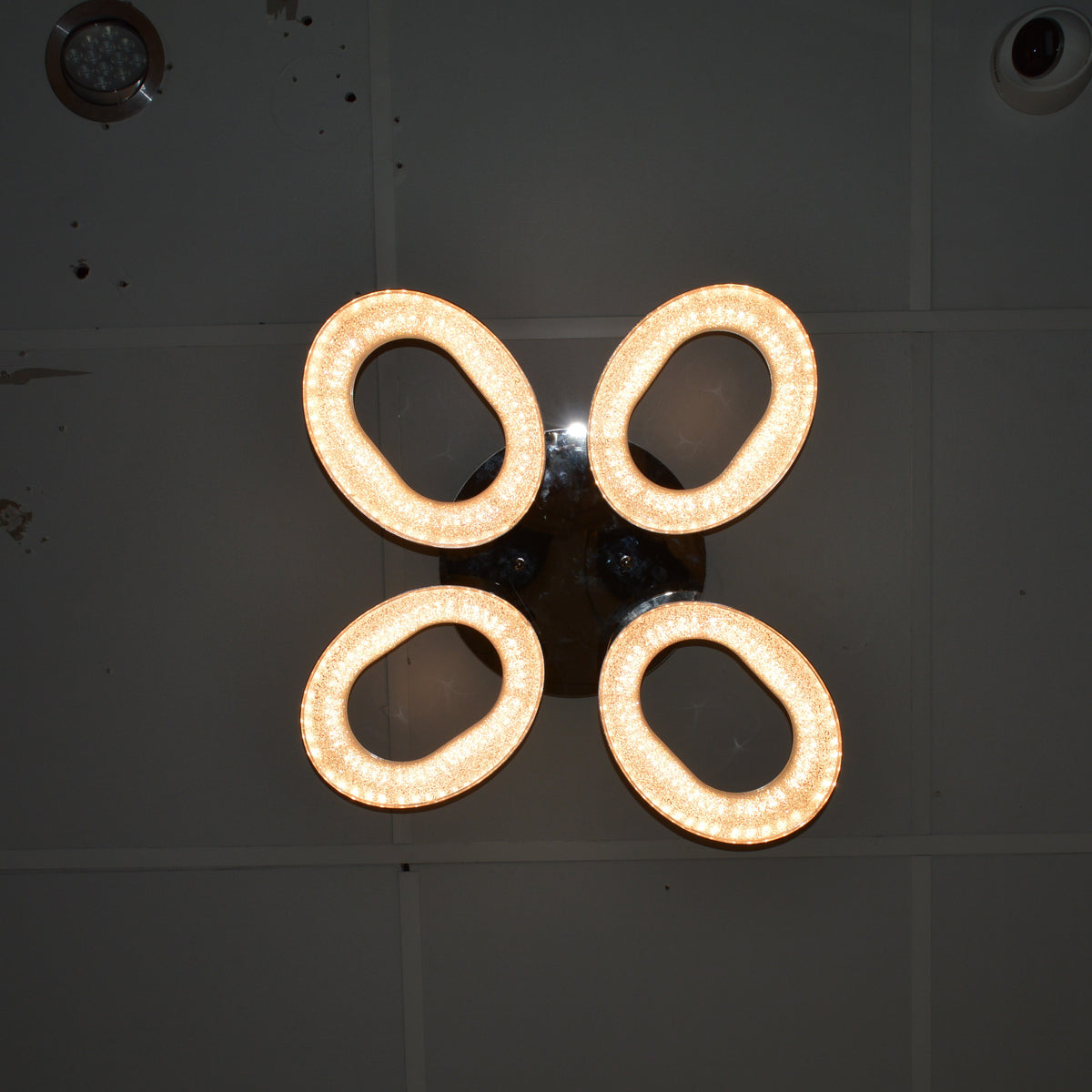 Squares & Rings Acrylic Panel LED Flush Mount Ceiling Lights -Colour Changing Feature -6221