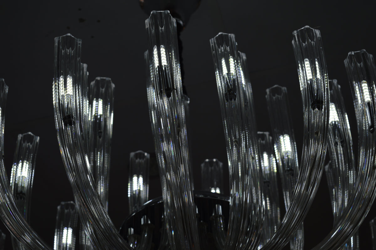 Modern Crystal Glass Bulb Chandelier Ceiling Light – Luxury Glass Arms Pendand