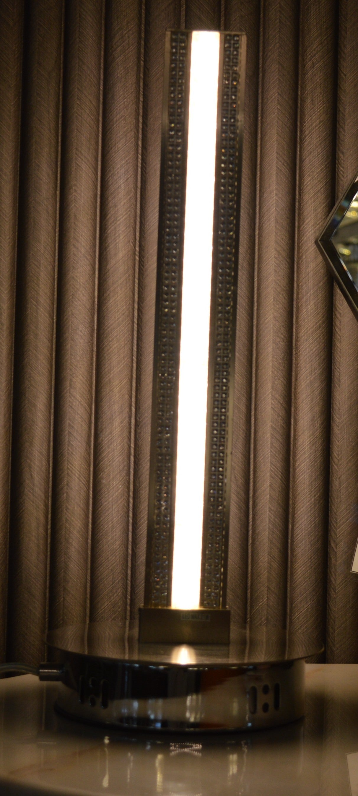 LED Table Lamp Gold Modern Elegant Accent Lighting Strip Design