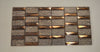 Rosegold Shimmering Glass & Aluminium Mosaic Tiles-300*300*8mm-11sheets-1m2-JH14-B