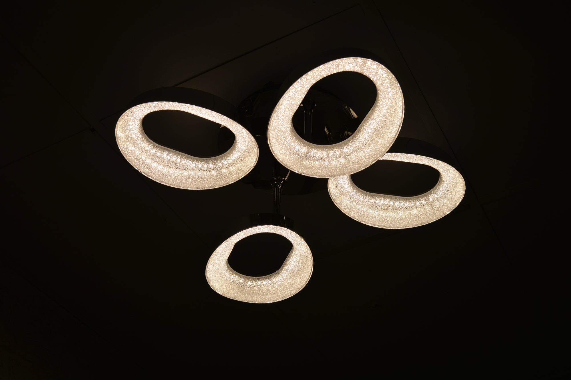 Squares & Rings Acrylic Panel LED Flush Mount Ceiling Lights -Colour Changing Feature -4032 & 6221