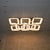 Squares & Rings Acrylic Panel LED Flush Mount Ceiling Lights -Colour Changing Feature -4032 & 6221