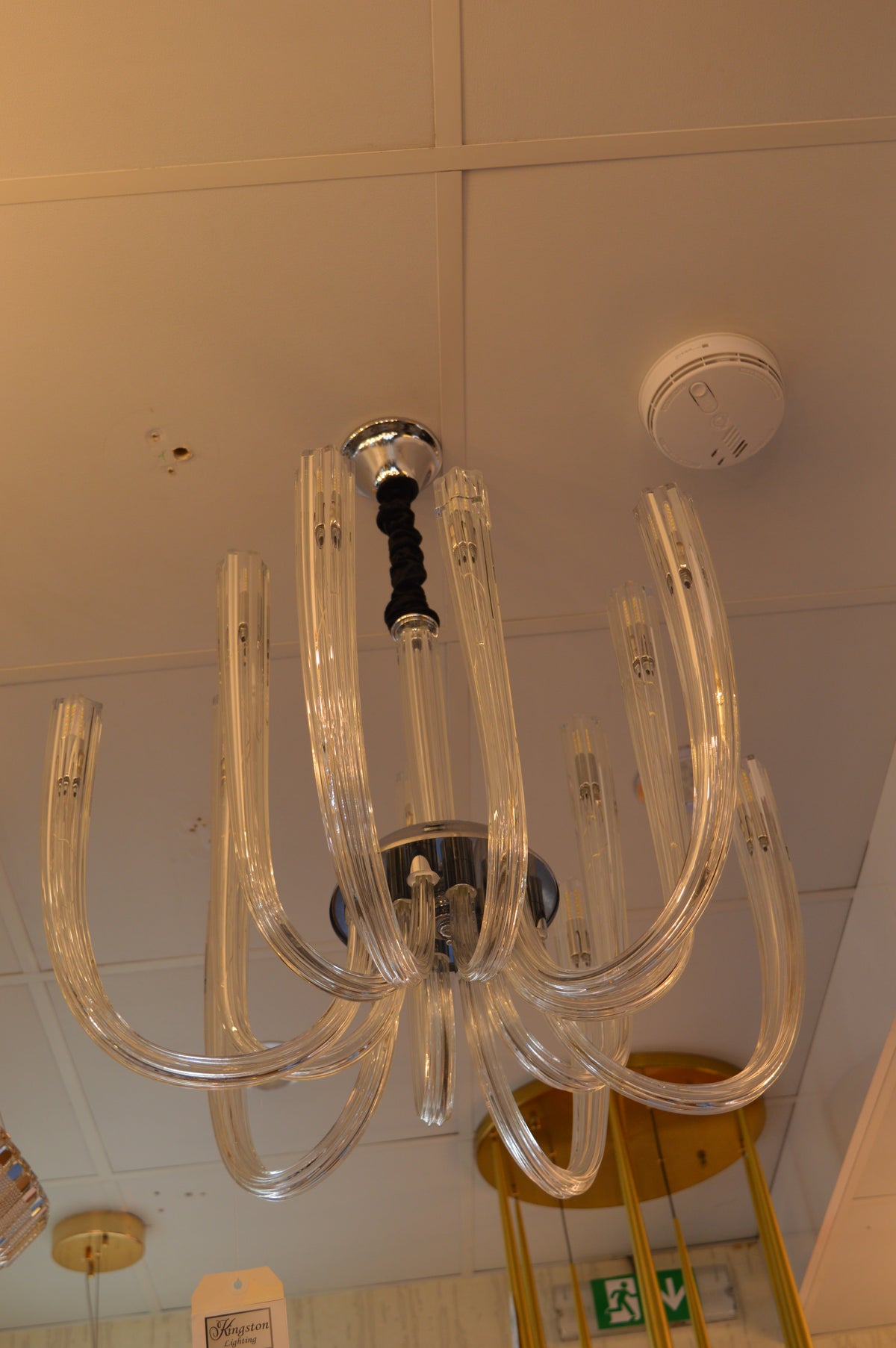 Modern Crystal Glass Bulb Chandelier Ceiling Light – Luxury Glass Arms Pendand