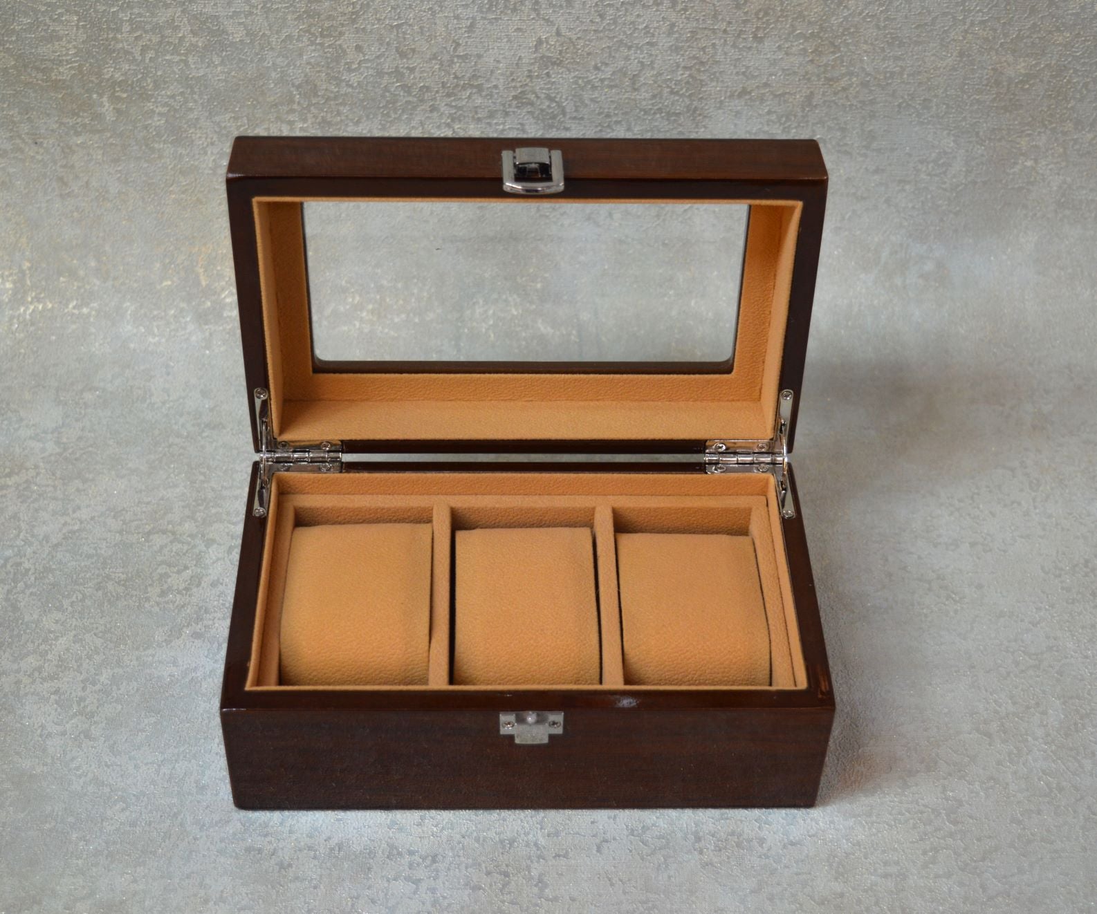 Watch Box Organizer 3 & 5 Slots Wooden Watch Display Case -Luxury Gift for Men and Women