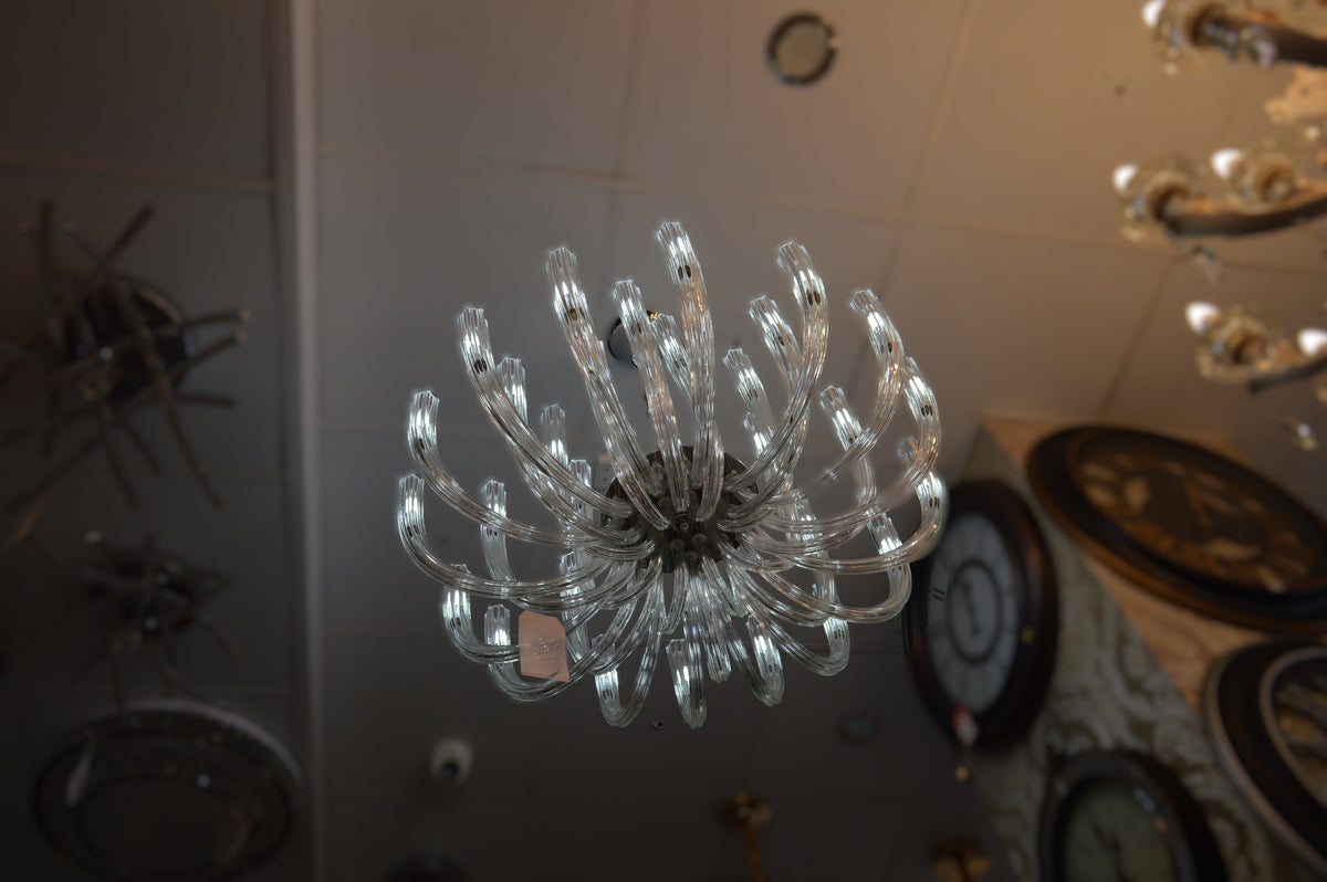 Modern Crystal Glass Bulb Chandelier Ceiling Light – Luxury Glass Arms Pendand
