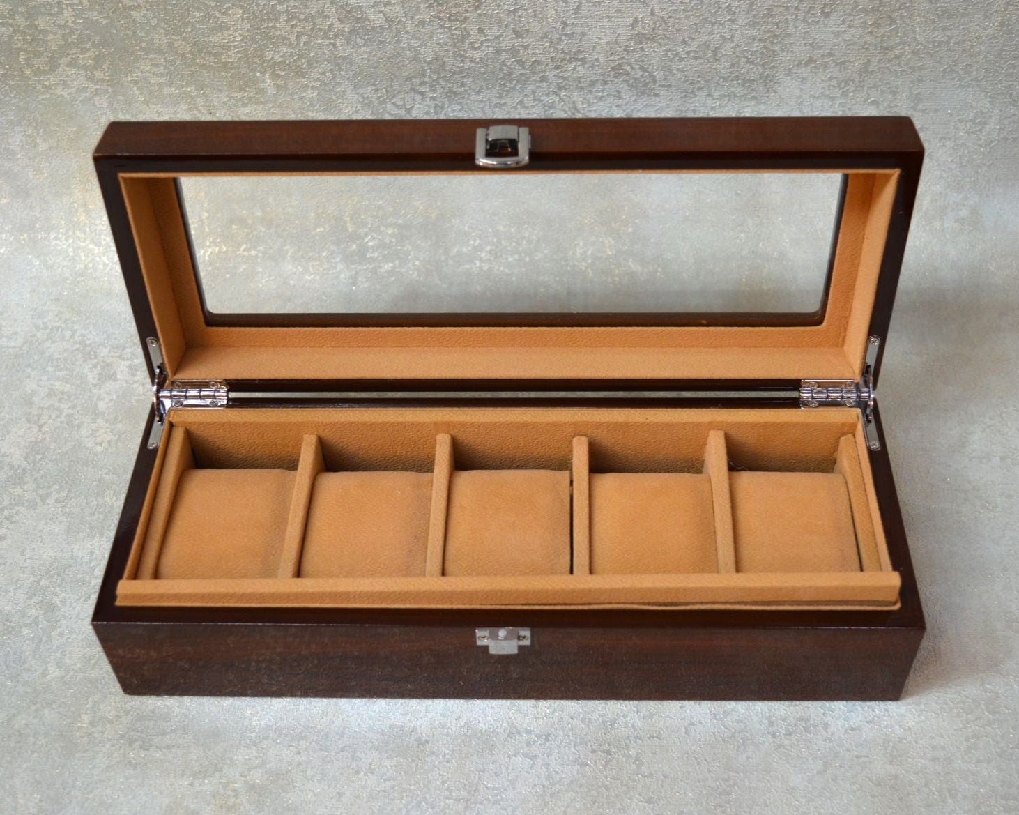 Watch Box Organizer 3 & 5 Slots Wooden Watch Display Case -Luxury Gift for Men and Women