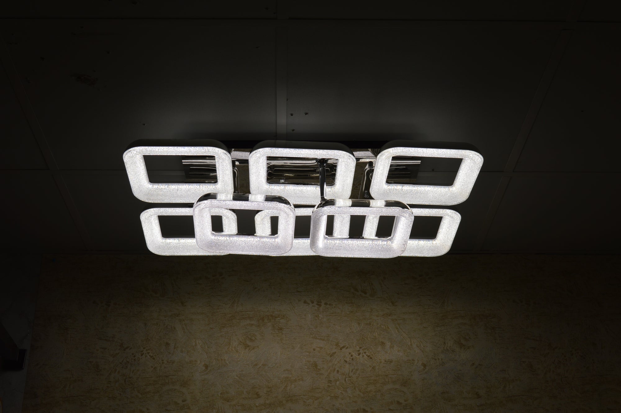 Squares & Rings Acrylic Panel LED Flush Mount Ceiling Lights -Colour Changing Feature -4032 & 6221