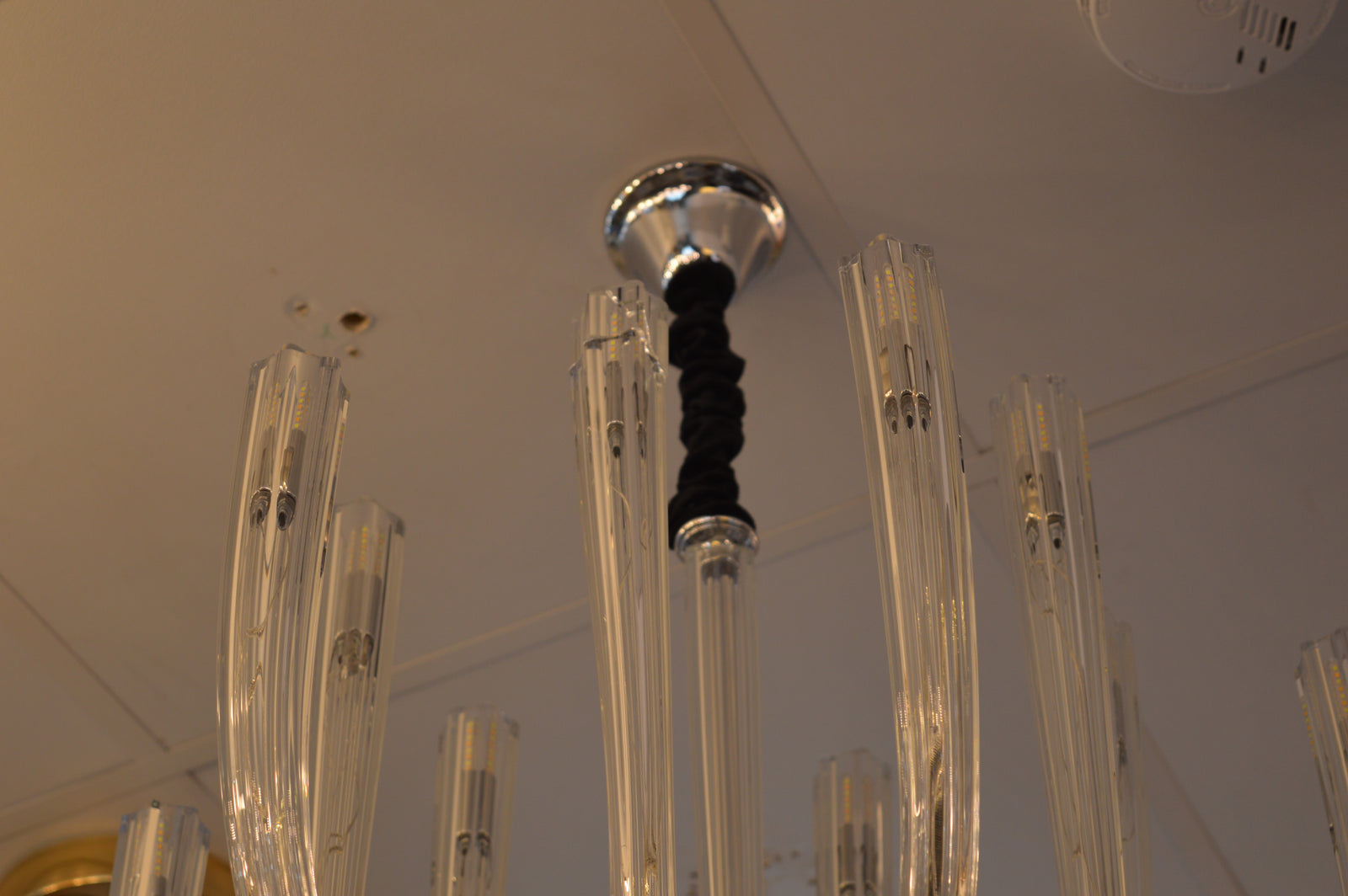 Modern Crystal Glass Bulb Chandelier Ceiling Light – Luxury Glass Arms Pendand