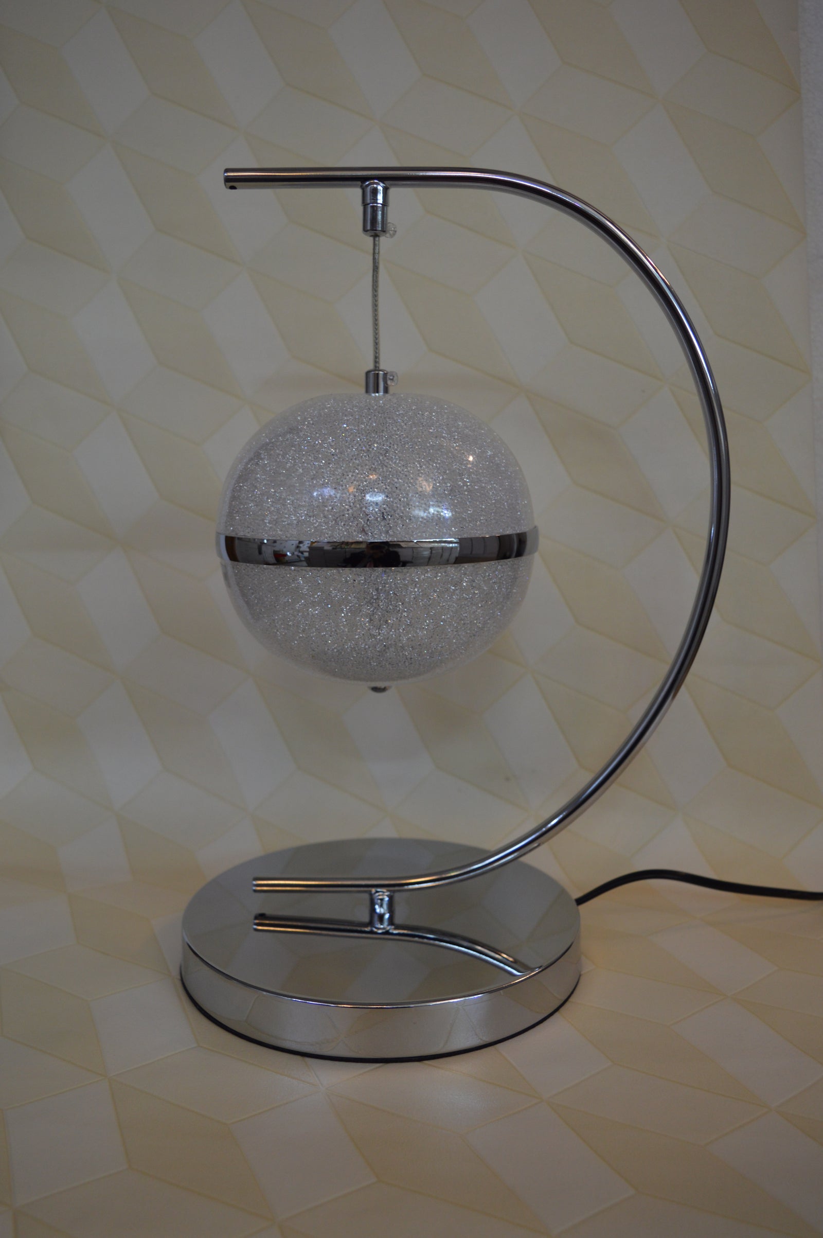 Luxury Gold Circular Crystal LED Table Lamp Modern Ring Bedside Floor Lamp Home
