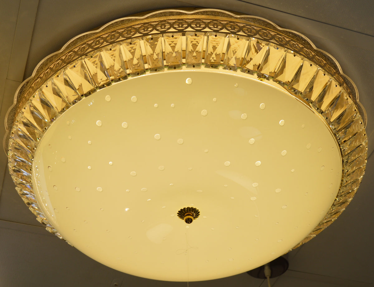 Luxury Gold Crystal LED Ceiling Light –Starry Sky Flush Mount Light