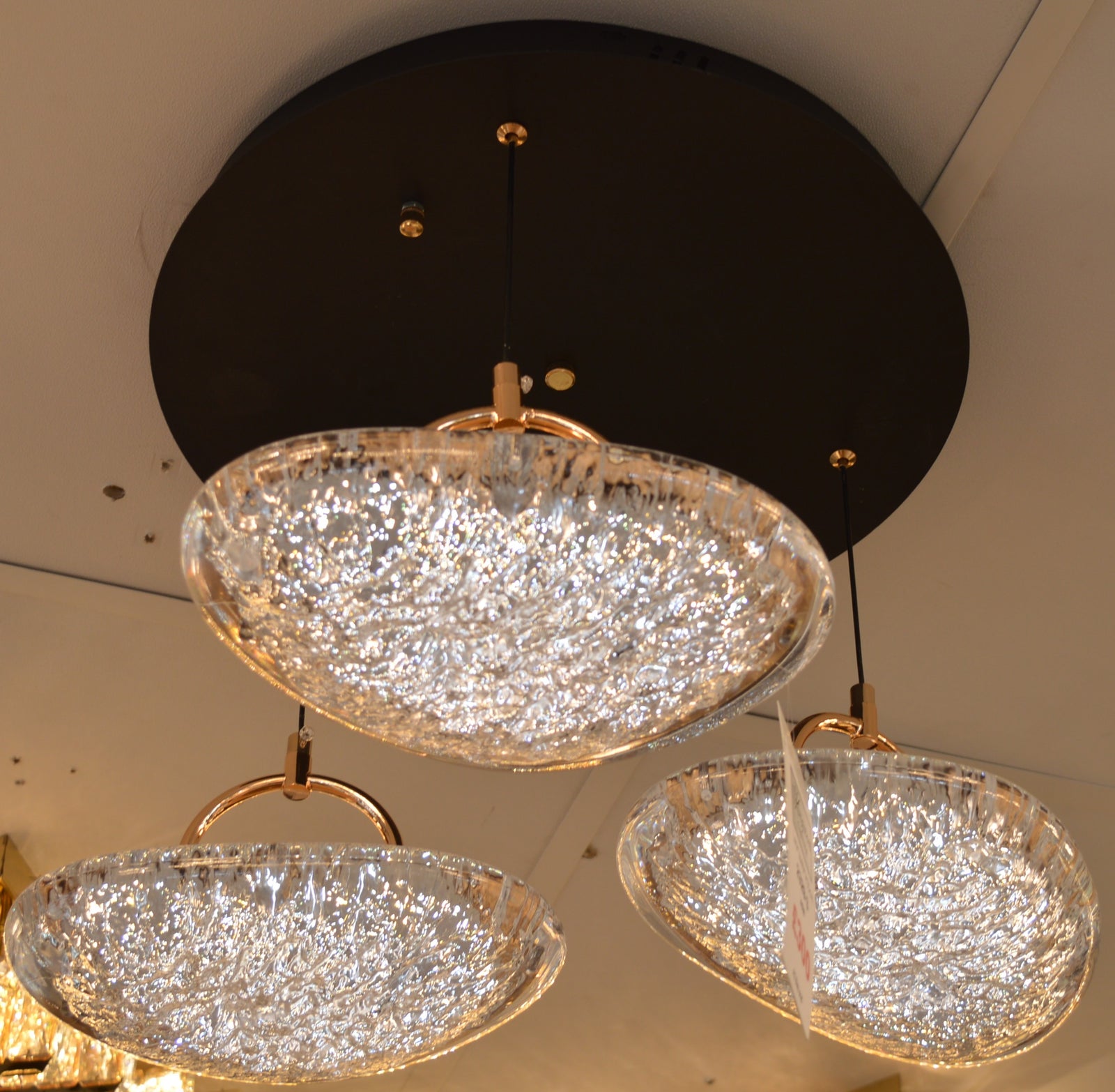 Luxury Drop Crystal LED Pendant Chandelier Black Ceiling Light Modern - 3 Sizes