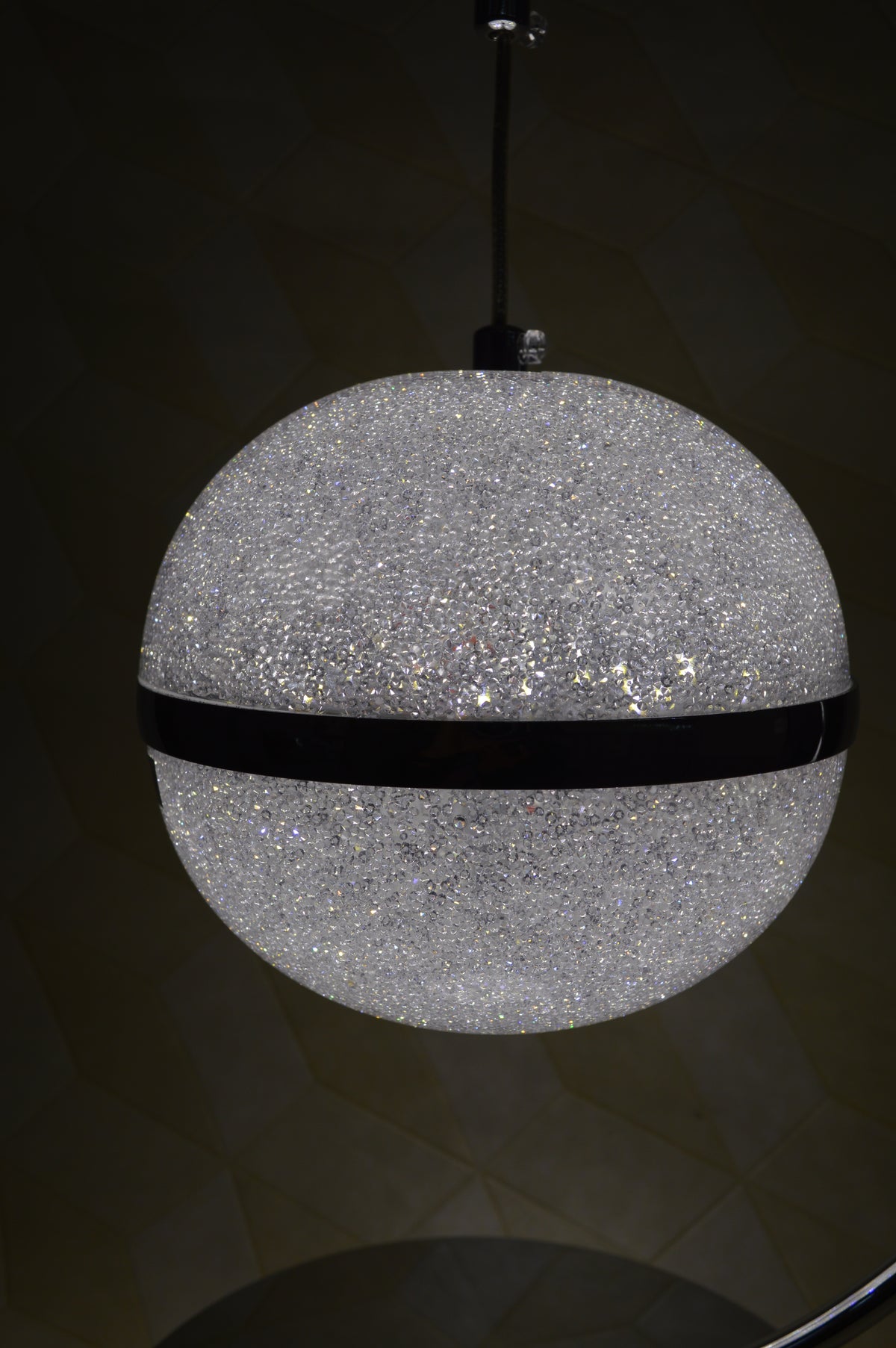Luxury Gold Circular Crystal LED Table Lamp Modern Ring Bedside Floor Lamp Home