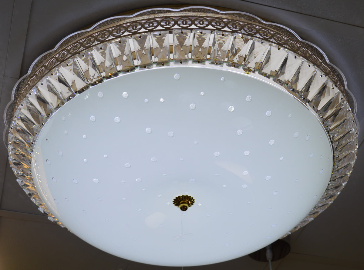 Luxury Gold Crystal LED Ceiling Light –Starry Sky Flush Mount Light