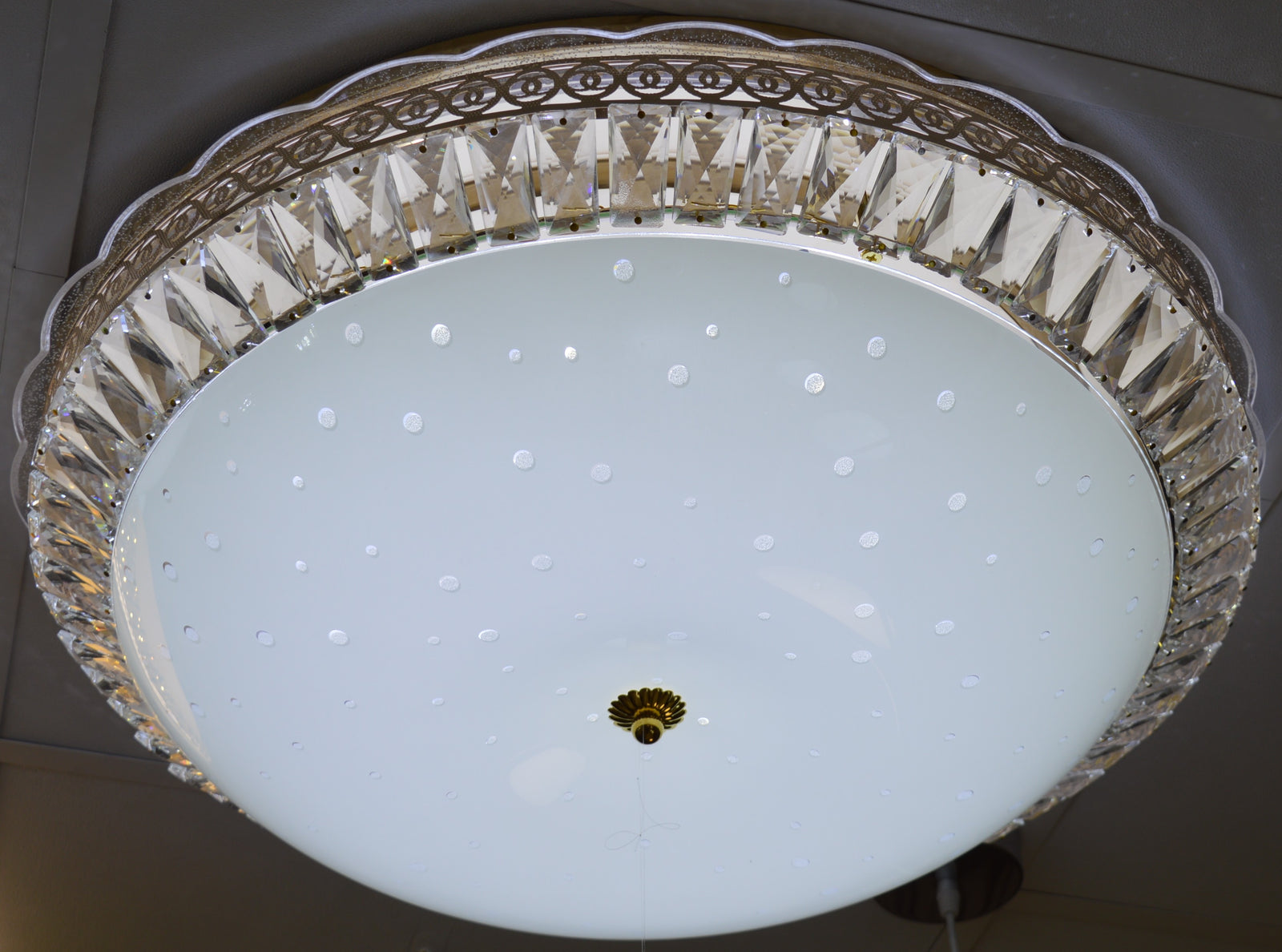 Luxury Gold Crystal LED Ceiling Light –Starry Sky Flush Mount Light