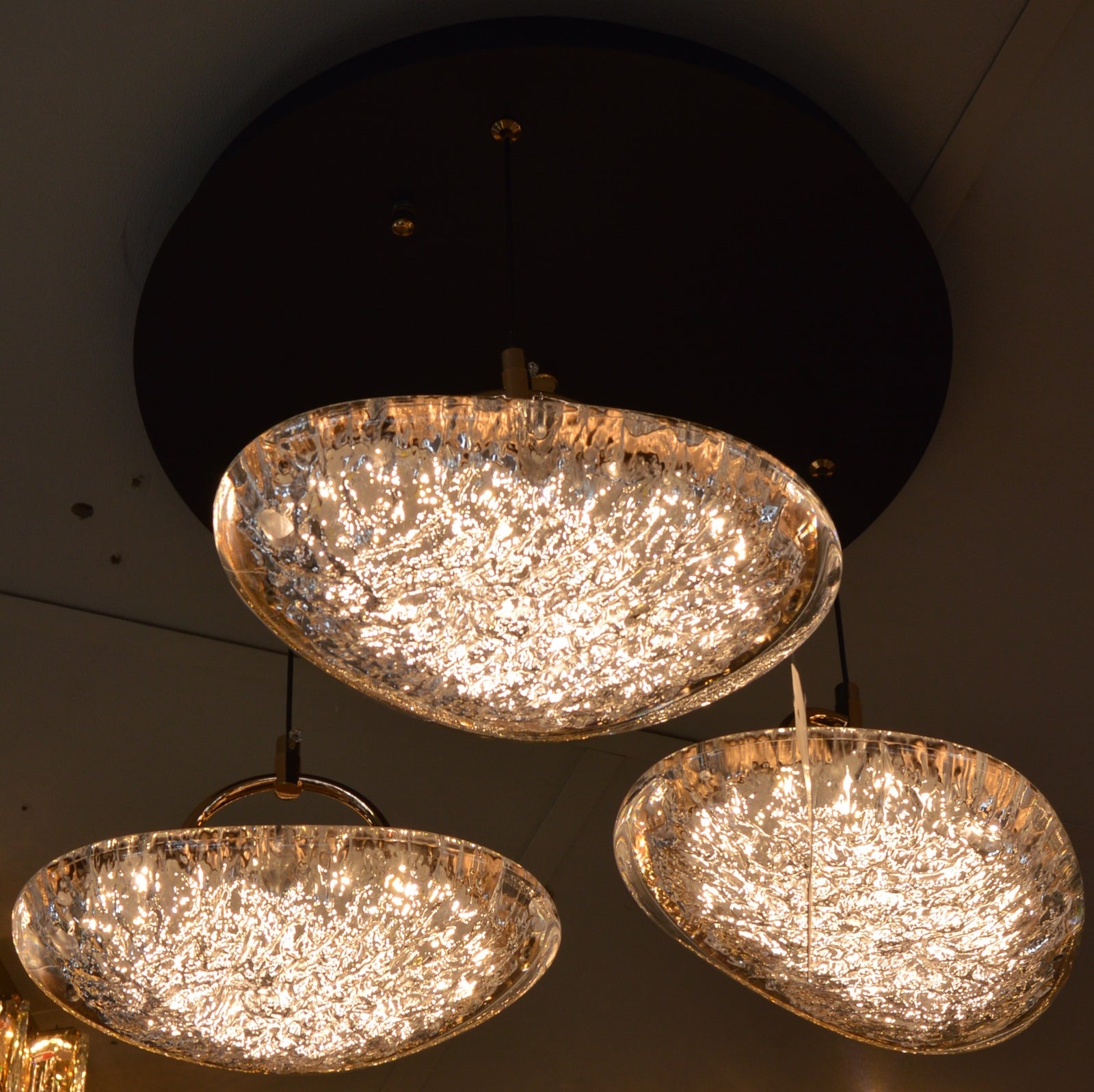 Luxury Drop Crystal LED Pendant Chandelier Black Ceiling Light Modern - 3 Sizes