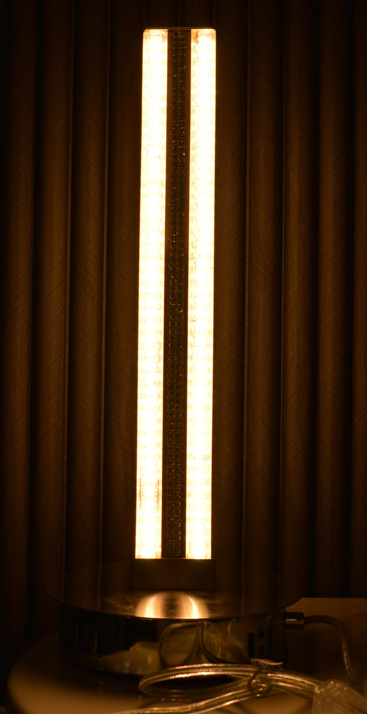 LED Table Lamp Gold Modern Elegant Accent Lighting Strip Design