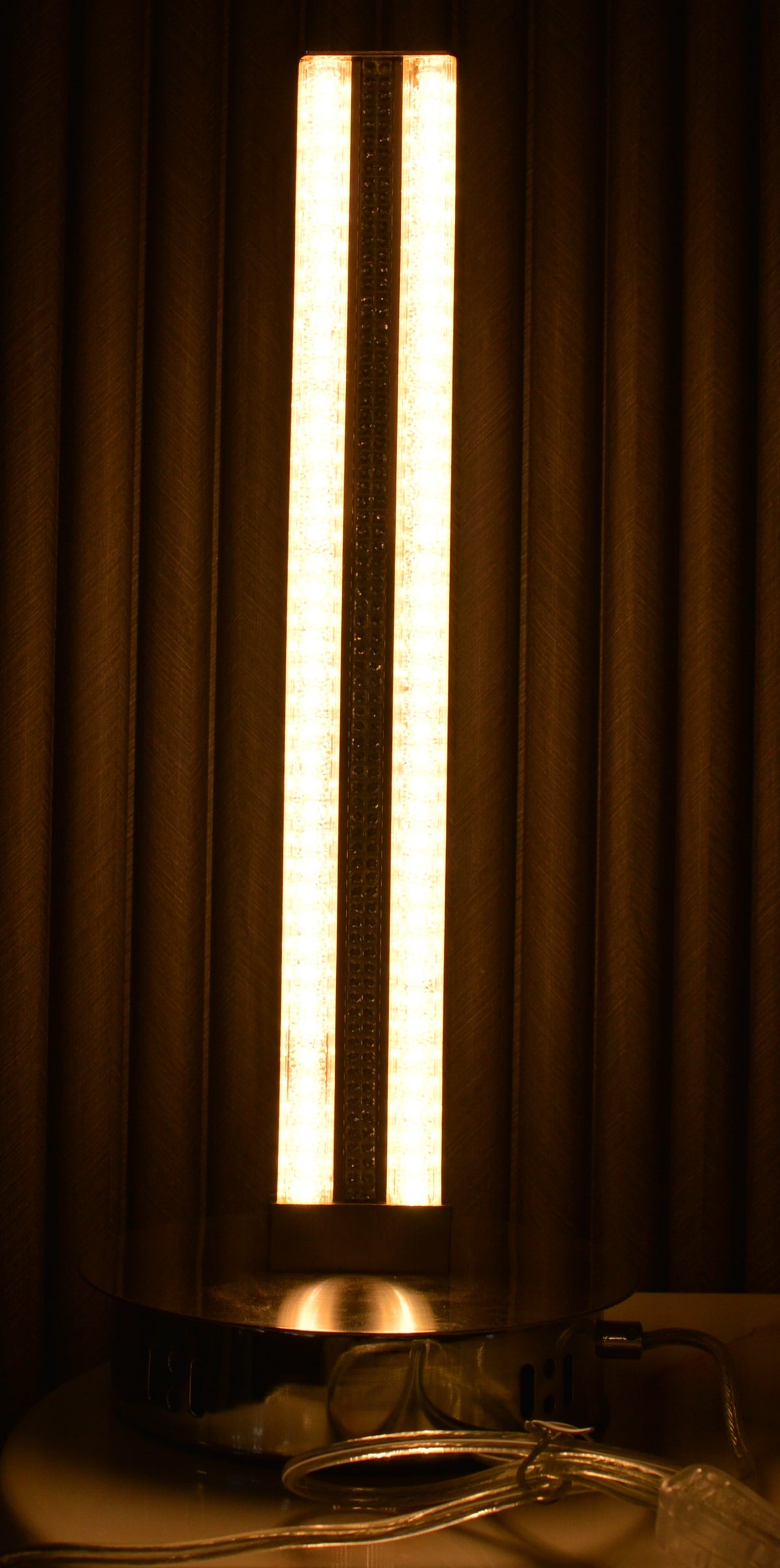 LED Table Lamp Gold Modern Elegant Accent Lighting Strip Design