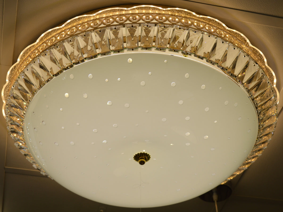 Luxury Gold Crystal LED Ceiling Light –Starry Sky Flush Mount Light