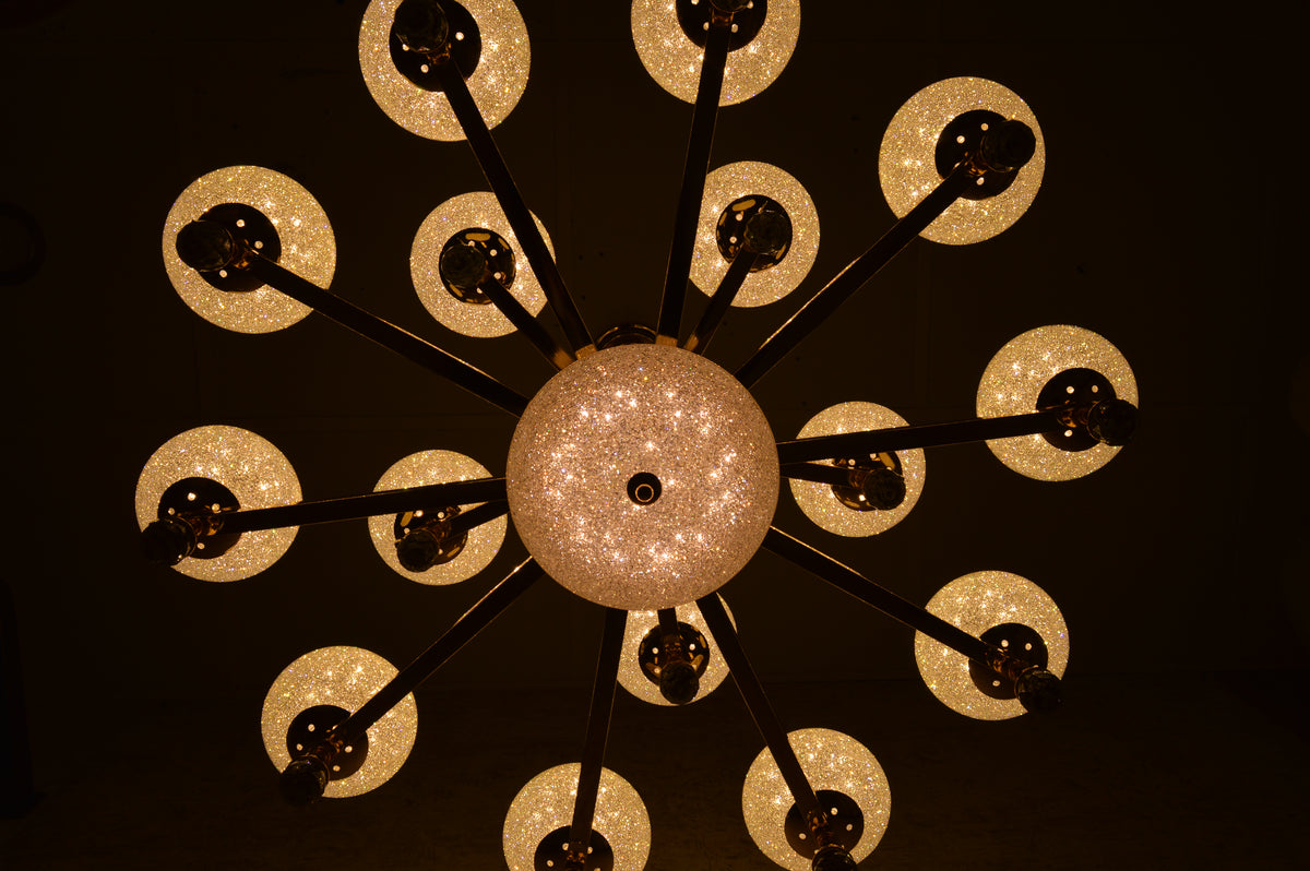 Modern Crystal LED Chandelier Ceiling Pendant – Glass Shades - Multi Variants