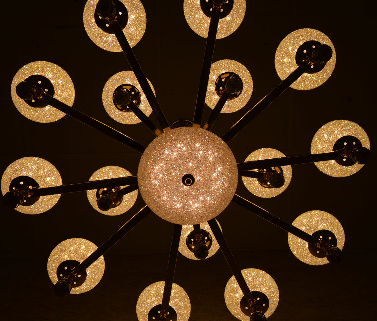 Crystal Glob Chandelier Pendant Ceiling Light with Colour Changing feature-2113