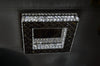 Square mirrored frame crystallic colour changing LED ceiling light [5052-400 & 5052-550]