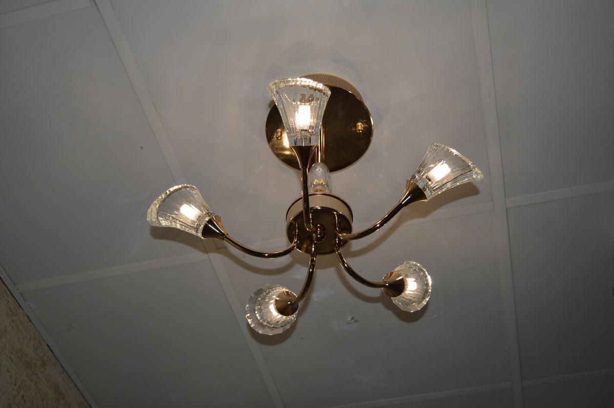 Luxury Crystal Glass Ceiling Chandelier – Modern LED Pendant 02 Colour 02 Size