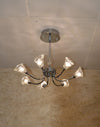 Crystal upward Cone Modern Ceiling Lights in Gold / Silver-2109