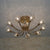 Crystal upward Cone Modern Ceiling Lights in Gold / Silver-2109