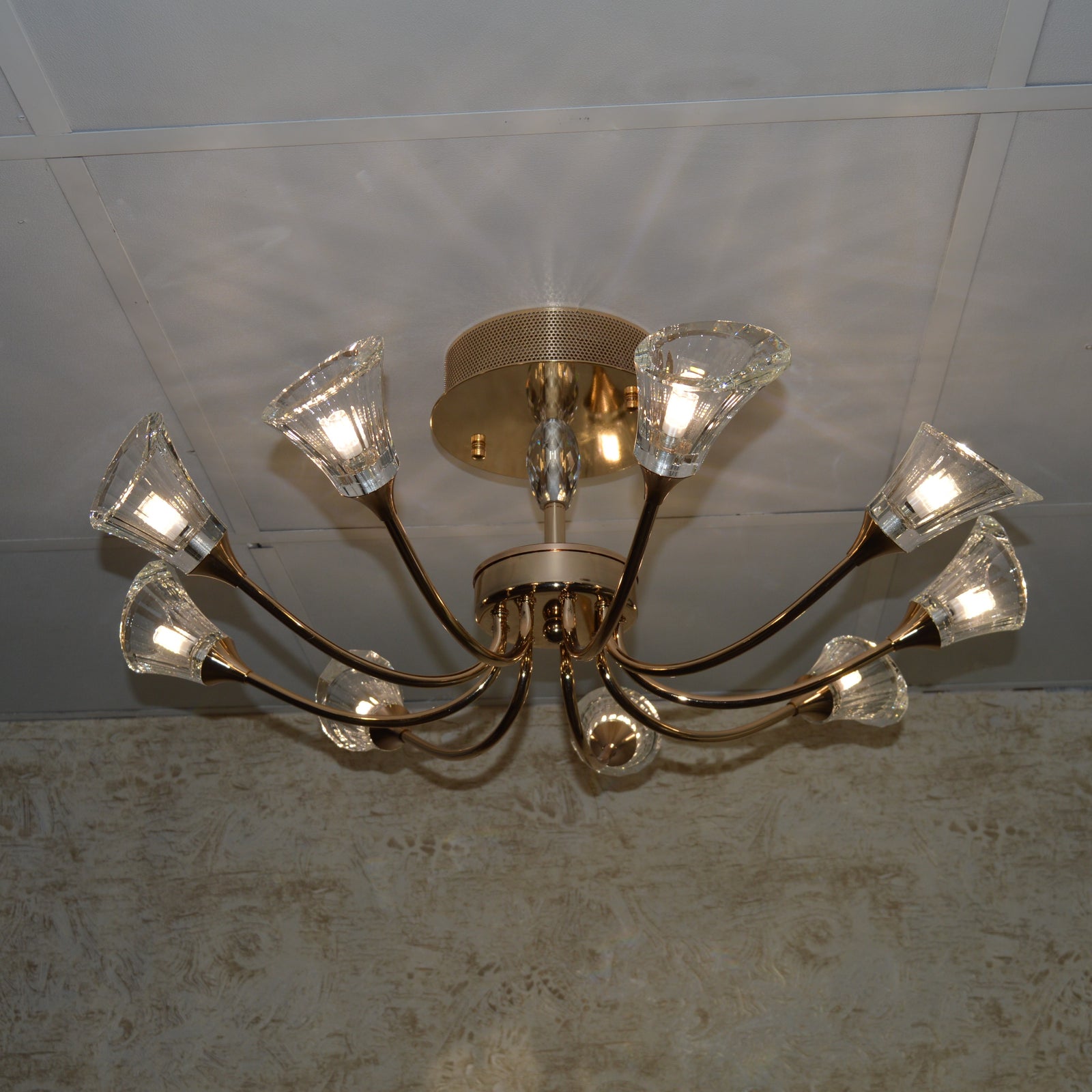 Luxury Crystal Glass Ceiling Chandelier – Modern LED Pendant 02 Colour 02 Size