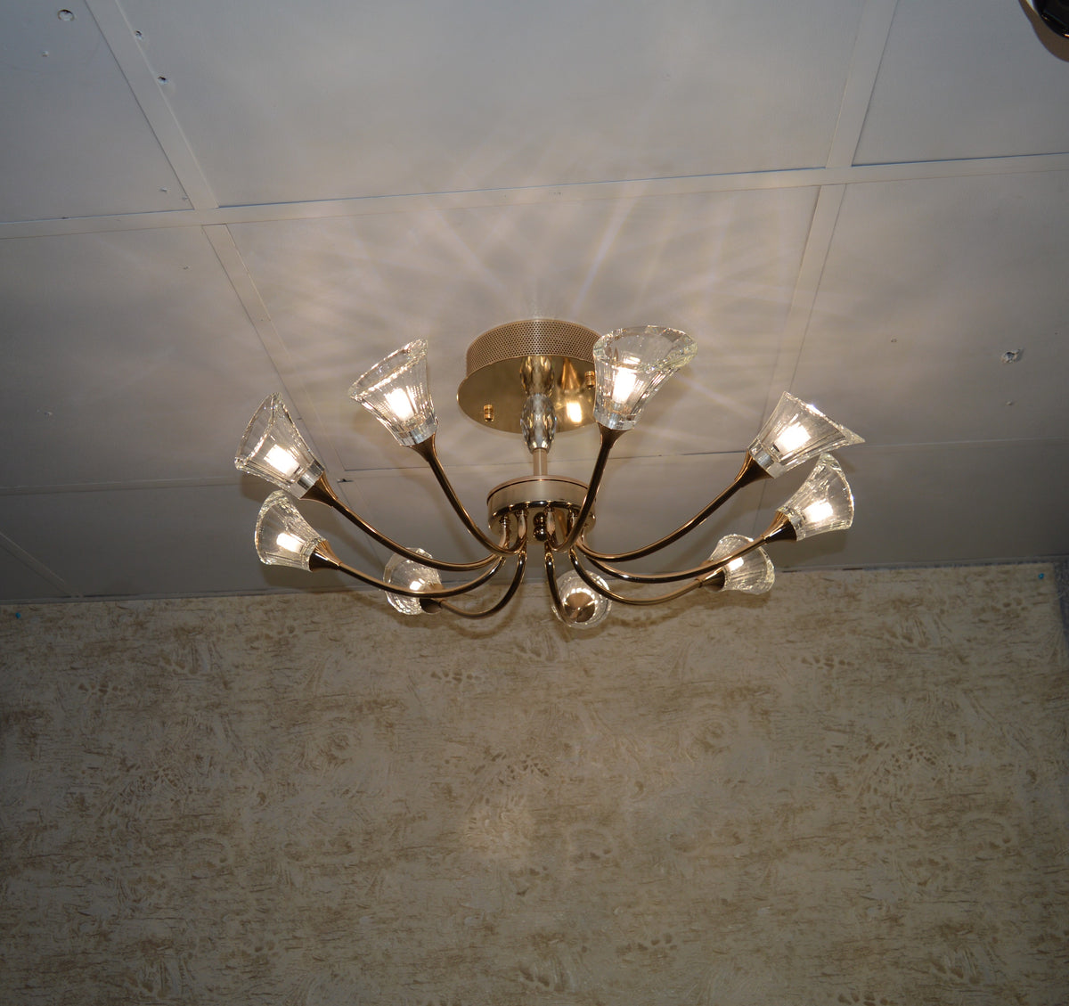 Luxury Crystal Glass Ceiling Chandelier – Modern LED Pendant 02 Colour 02 Size