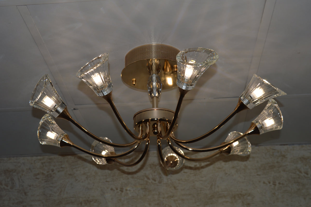 Luxury Crystal Glass Ceiling Chandelier – Modern LED Pendant 02 Colour 02 Size