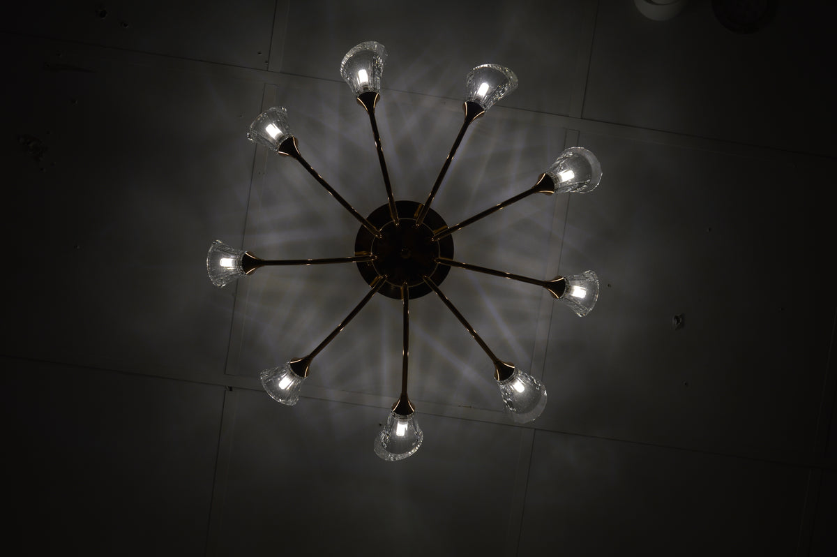 Luxury Crystal Glass Ceiling Chandelier – Modern LED Pendant 02 Colour 02 Size